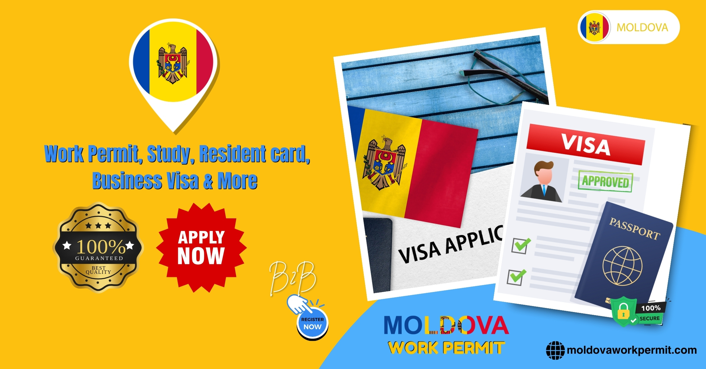 Moldova Work Permit Visa and Business Resident Visa Requirements for Citizens of Maldives