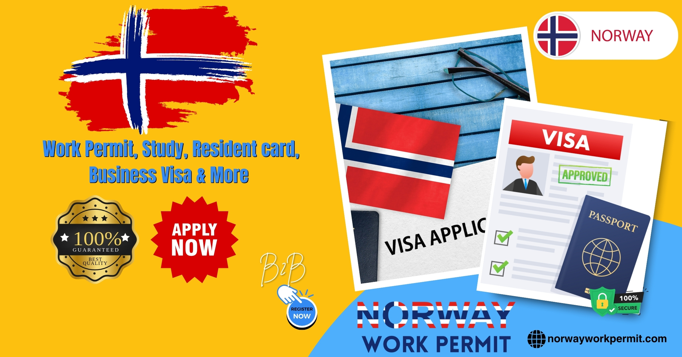 Norway Work Permit Visa & Business Resident Visa Requirements for Citizens of Uruguay