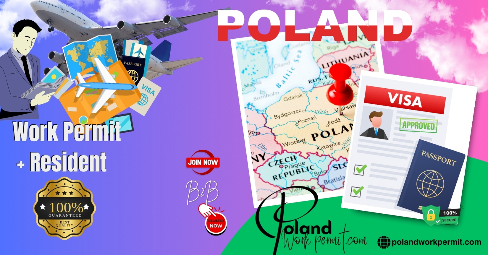 How to Apply for a Work Permit, Student Visa, Business Visa, Investor Visa, and Resident Card Visa from Cyprus to Poland?